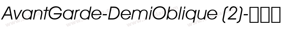 AvantGarde-DemiOblique (2)字体转换